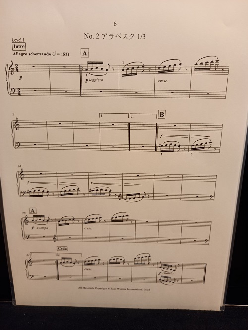 ブルグミュラー楽譜