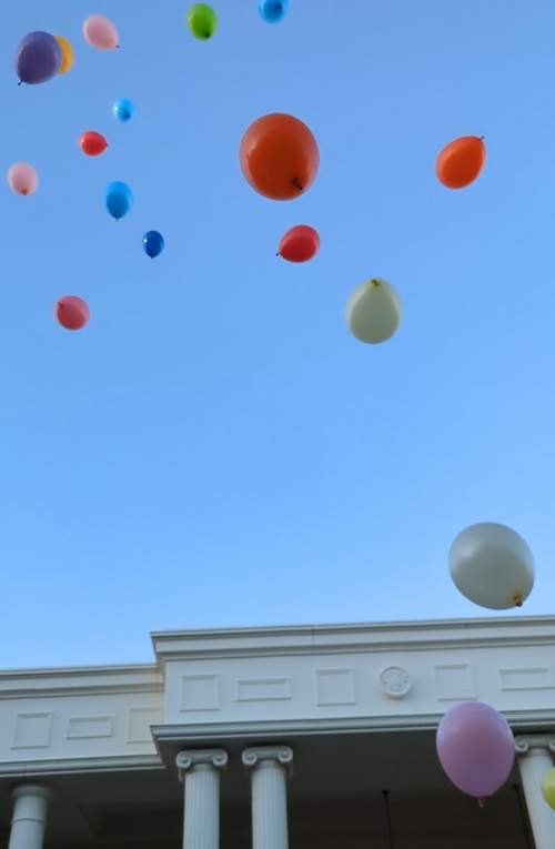 結婚式での風船