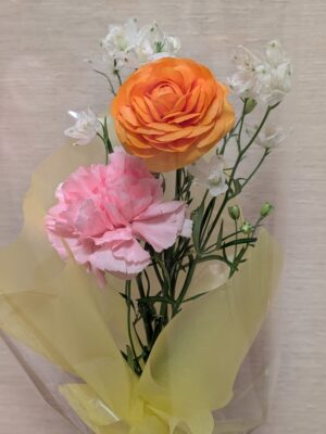 サプライズのお花